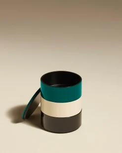 Online Boite ronde à bijoux Totem - Bleu Sarah Objets & Déco
