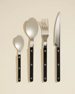Clearance Cuillère à café Sabre - Noir / Ivoire Couverts Et Ustensiles