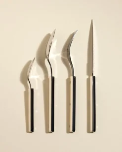Clearance Cuillère à café Sabre - Noir / Ivoire Couverts Et Ustensiles