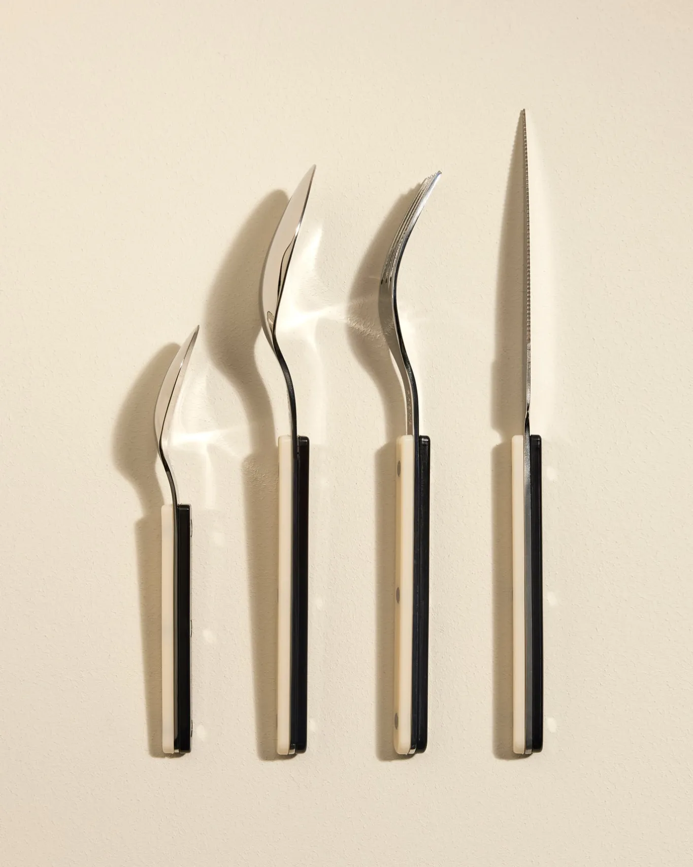 Online Cuillère à soupe Sabre - Noir / Ivoire Couverts Et Ustensiles