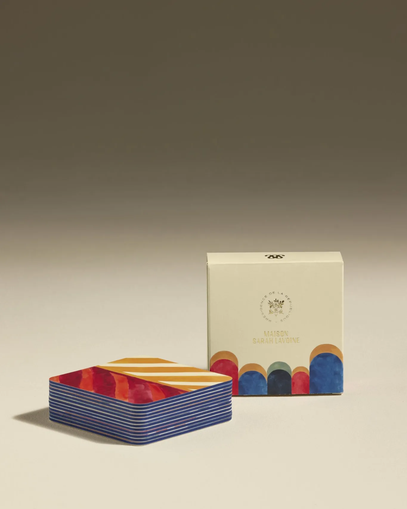 Hot Dessous de verre Fraternité - Multicolore Verres|Objets & Déco