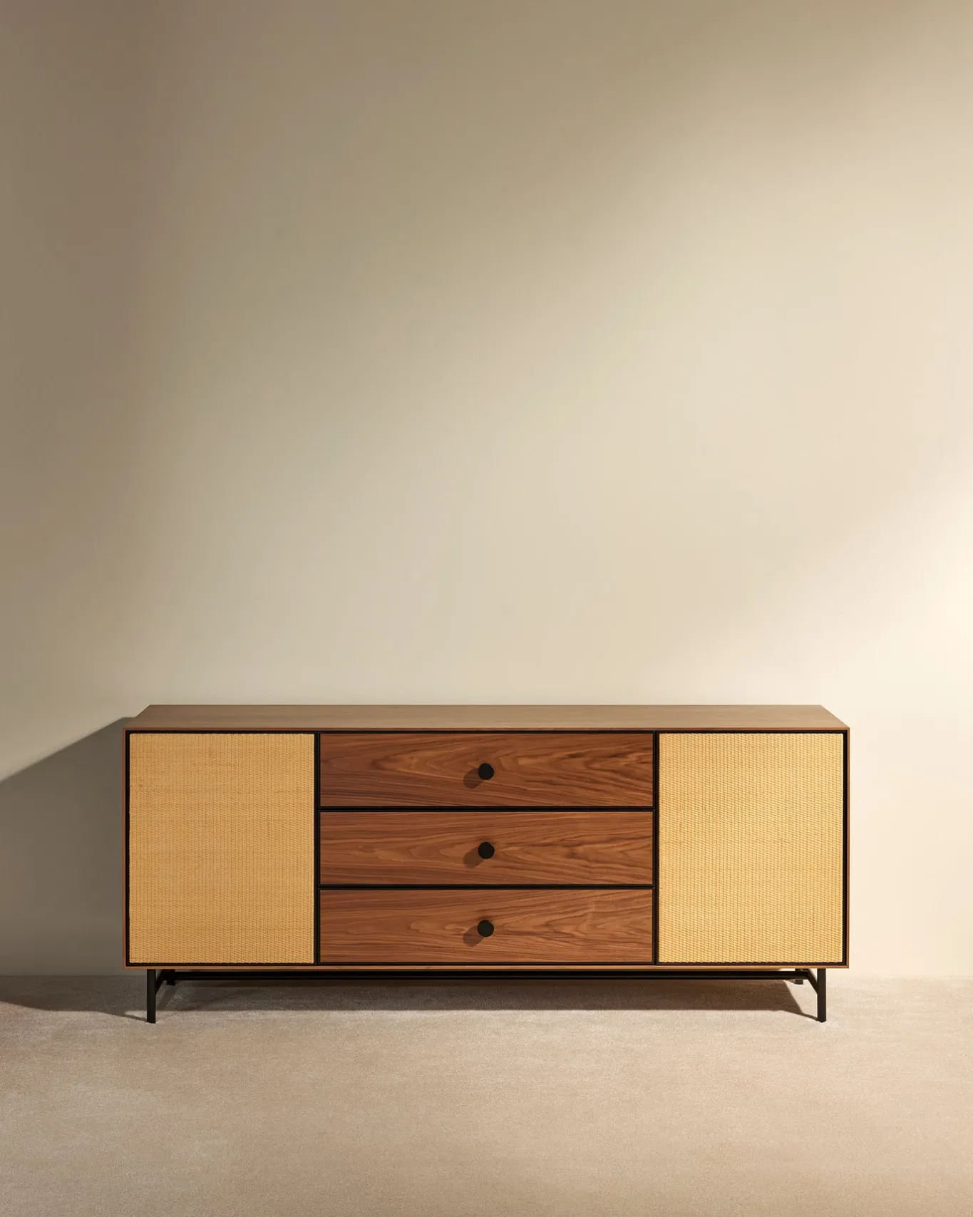 Outlet Enfilade Essence - Noyer Meubles Et Bureaux