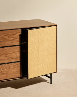 Outlet Enfilade Essence - Noyer Meubles Et Bureaux