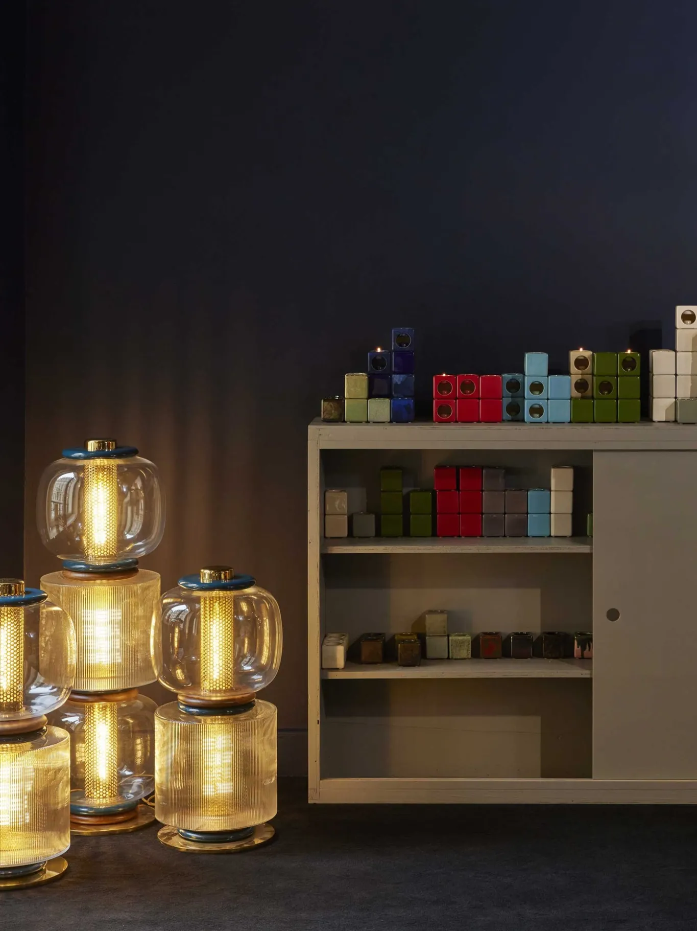 Online Lampadaire Loulou - Bleu Minuit Lampadaires|Lampes À Poser