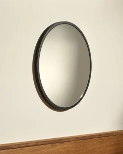 Online Miroir Bulle - Noir Miroirs