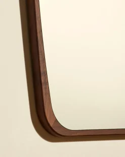 Hot Miroir Organique - Noyer Miroirs