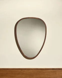 New Miroir Ovo - Noyer Miroirs