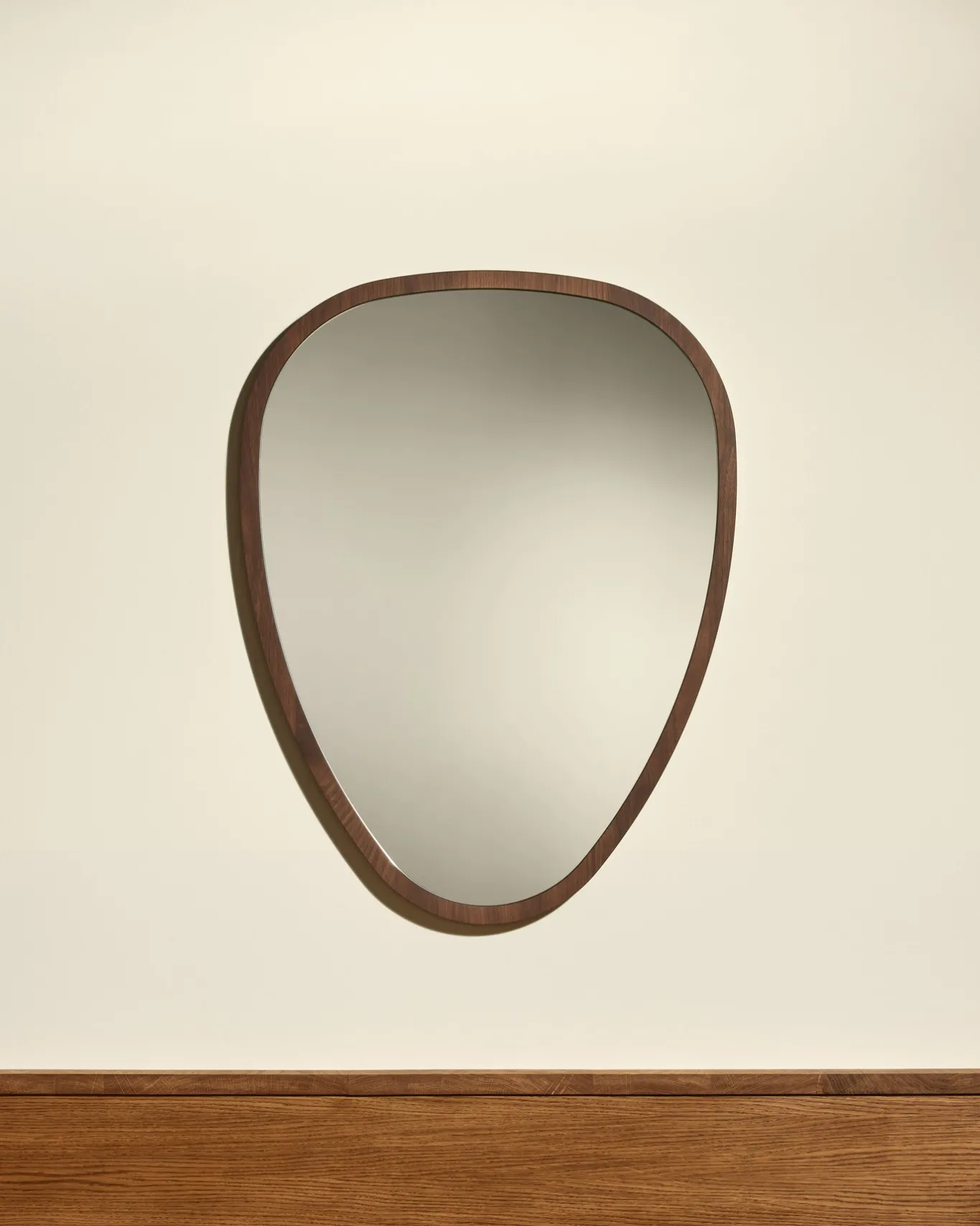 New Miroir Ovo - Noyer Miroirs