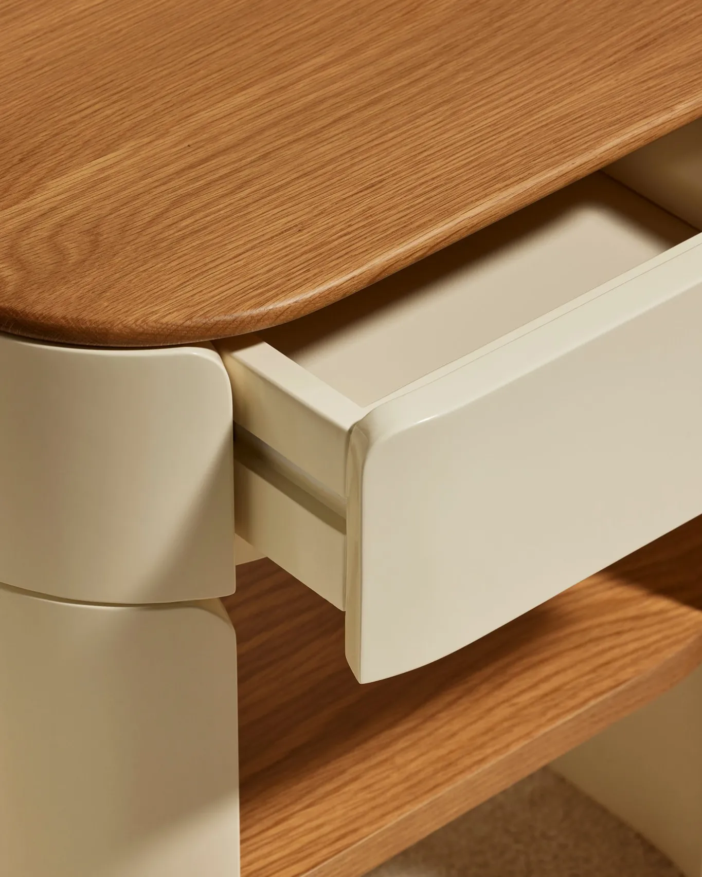 Outlet Table de chevet Equilibre - Ecru Tables D'Appoint Et Chevets