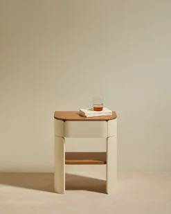 Outlet Table de chevet Equilibre - Ecru Tables D'Appoint Et Chevets
