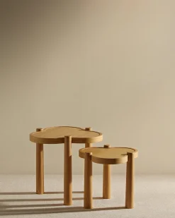 Outlet Table Gigogne Agape - Chêne Tables D'Appoint Et Chevets