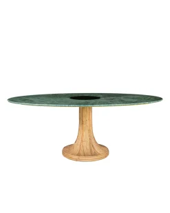Table ovale Riviera Marbre Vert Tables Hautes