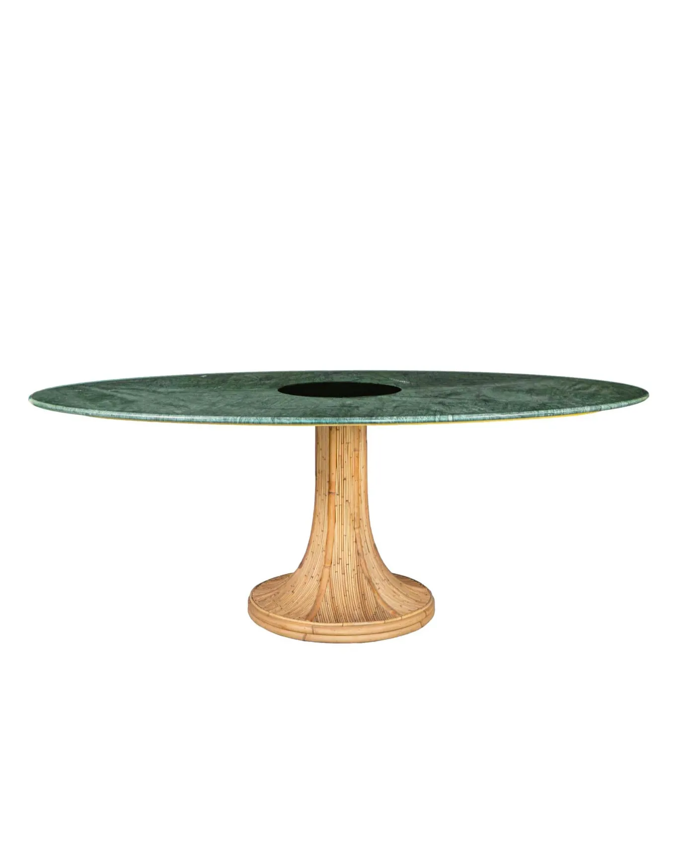 Table ovale Riviera Marbre Vert Tables Hautes